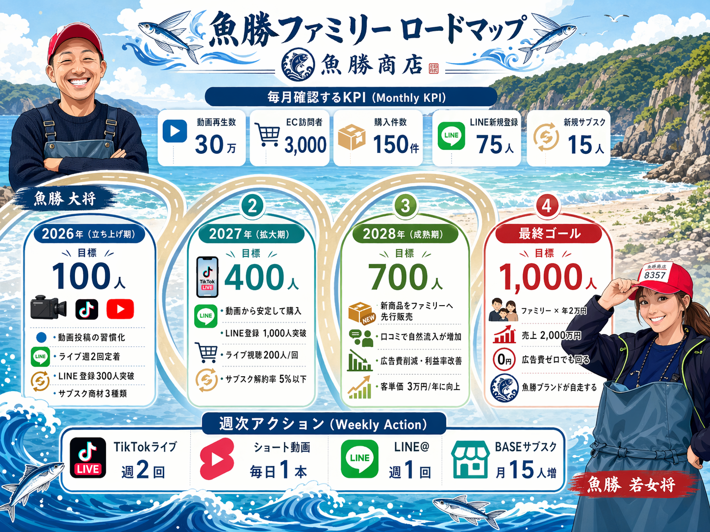 魚勝ファミリー ロードマップ全体像